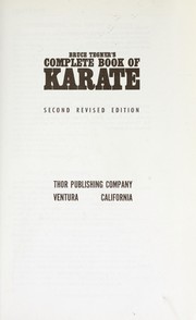 Cover of: Complete book of karate.