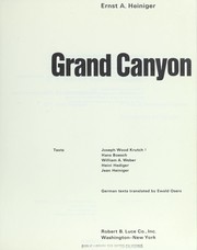 Grand Canyon by Ernst A. Heiniger
