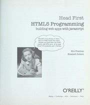 Cover of: Head First HTML5 programming by Eric Freeman