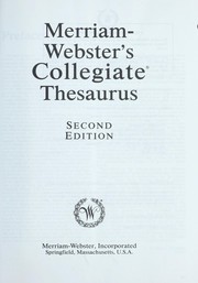 Cover of: Merriam-Webster's collegiate thesaurus by Merriam-Webster