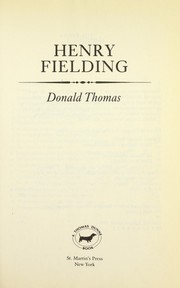 Cover of: Henry Fielding by Donald Serrell Thomas