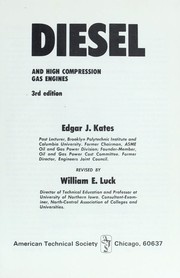 Cover of: Diesel and high compression gas engines