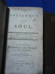 Cover of: The  soliloquy of the soul. by Thomas à Kempis