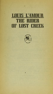 Cover of: The Rider of Lost Creek