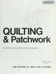 Cover of: Quilting & Patchwork by Sunset Books