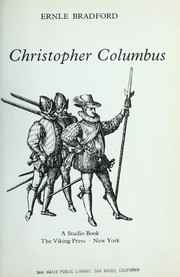 Cover of: Christopher Columbus by Ernle Dusgate Selby Bradford