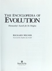 Cover of: The encyclopedia of evolution by Richard Milner