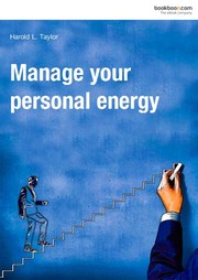 Cover of: Manage your personal energy