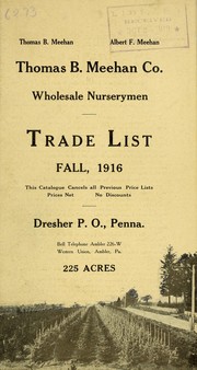 Cover of: Trade list: fall, 1916