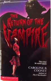 Cover of: The Return of the Vampire (Point)