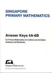 Singapore Primary Mathematics Answer Keys 4a-6b