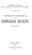 Cover of: Formación histórica de la nacionalidad brasileña