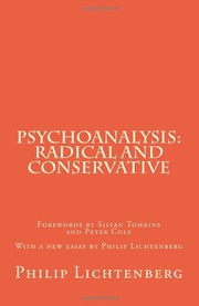 Cover of: Psychoanalysis: Radical and Conservative.
