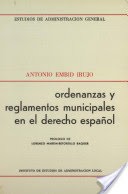 Cover of: ordenanzas y reglamentos municipales en el derecho español