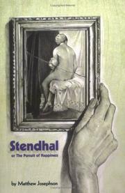 Cover of: Stendhal or the Pursuit of Happiness