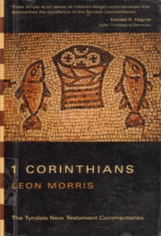 Cover of: First Epistle of Paul to the Corinthians (Tyndale New Testament Commentaries)