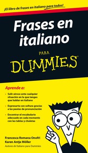 Cover of: Frases en italiano para Dummies by Francesca Romana Onofri