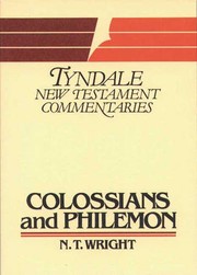 Cover of: Epistles of Paul to the Colossians and to Philemon by 