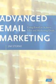 Cover of: Advanced Email Marketing by Jim Sterne