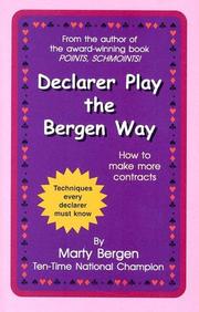 Cover of: Declarer Play the Bergen Way
