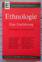 Ethnologie by Hans Fischer