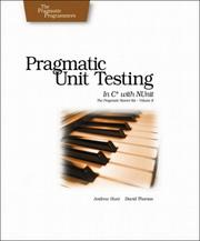 Cover of: Pragmatic Unit Testing in C# with Nunit (Pragmatic Programmers)