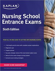 Cover of: Nursing School Entrance Exams, Sixth Edition