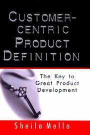 Cover of: Customer-centric Product Definition by Sheila Mello
