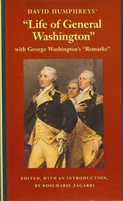 Cover of: David Humphreys' life of General Washington: with George Washington's "remarks"