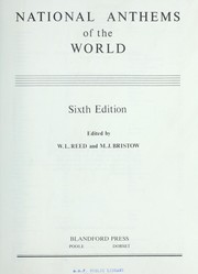 Cover of: National Anthems of the World by W. L. Reed, M. J. Bristow