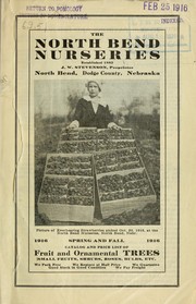 Cover of: Catalogue and price list of fruit and ornamental trees by North Bend Nurseries