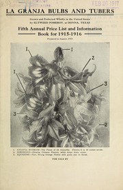 Cover of: Fifth annual price list and information: book for 1915-1916