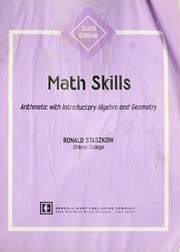 Cover of: Math skills : arithmetic with introductory algebra and geometry by 