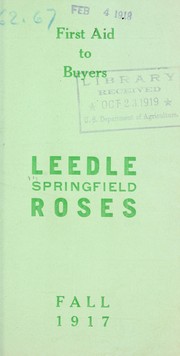 Cover of: Leedle Springfield roses: Fall 1917