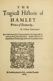 Cover of: The Tragicall Historie of Hamlet by William Shakespeare