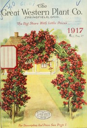Cover of: 1917 [catalog] by Great Western Plant Company