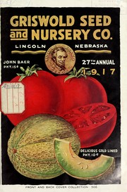 Cover of: 27th annual [catalog] | Griswold Seed Co