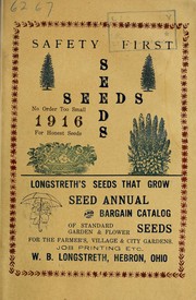 Cover of: Longstreth's seeds that grow by W.B. Longstreth (Firm)