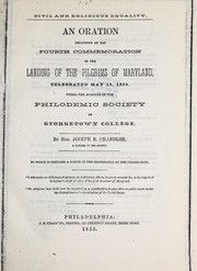 Cover of: Civil and religious equality by Joseph R. Chandler