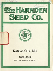 Cover of: The Harnden Seed Co. [catalog]: 1886-1917
