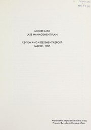 Cover of: Moore Lake lake management plan by Alberta. Alberta Municipal Affairs