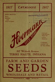 Cover of: Farm and garden seeds, wholesale and retail: 1917 catalogue