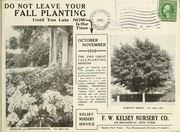 Cover of: Do not leave your fall planting until too late ...