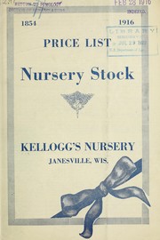 Cover of: Price list nursery stock