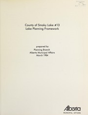 Cover of: County of Smoky Lake #13, lake planning framework