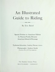 Cover of: An illustrated guide to riding by Eric Baird, Eric Baird