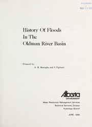 Cover of: History of floods in the Oldman River basin