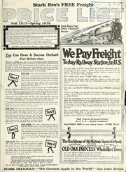 Cover of: Stark Bro's free freight price list: Fall 1917-spring 1918