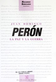 Cover of: Juan Domingo Perón by Ricardo Sidicaro