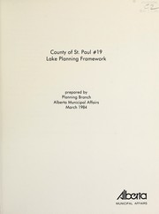 Cover of: County of St. Paul #19, lake planning framework